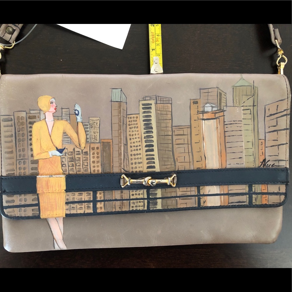 Vintage One of a kind hand painted purse